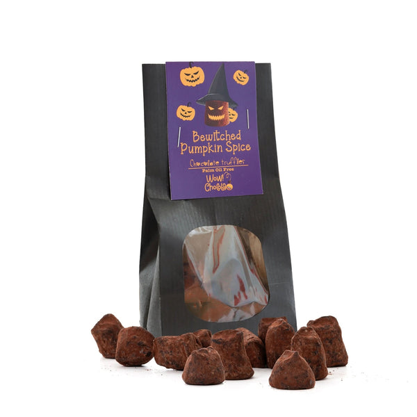 Nõiutud kõrvitsavürts – halloween’i šokolaaditrühvlid – biolagunev kott 130 g