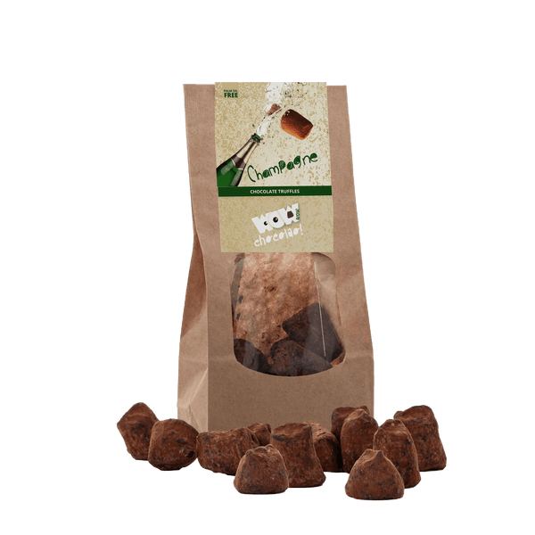 Šampanjašokolaaditrühvlid – biolagunev pakend 130 g