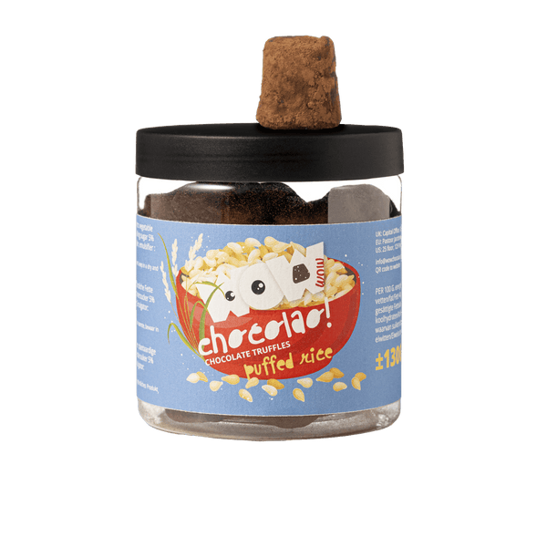クリスピ―ライスチョコレートトリュフ ギフトジャー 130g | サクサクチョコレートトリュフ