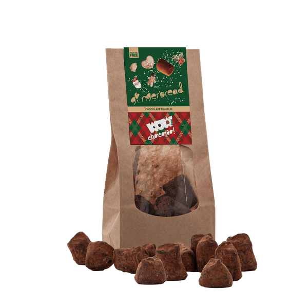 Tartufi di cioccolato al pan di zenzero - Edizione Natalizia - Sacchetto biodegradabile 130 g