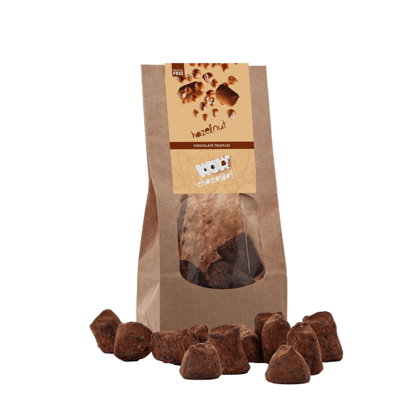 Tartufi di cioccolato alla nocciola - Sacchetto biodegradabile 130g