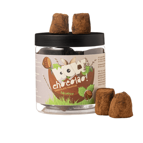 Noisette - Truffes au chocolat de Pâques - Pot cadeau 130g