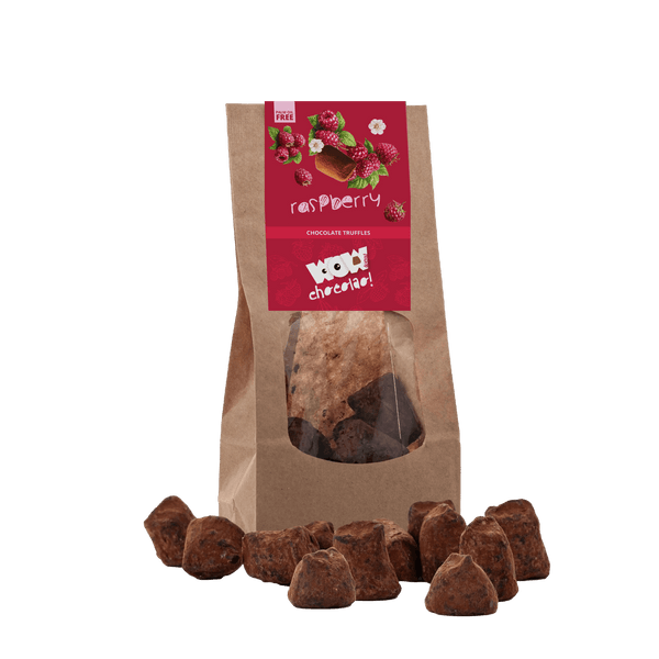 Tartufi di cioccolato al Lampone - Sacchetto biodegradabile 130 g