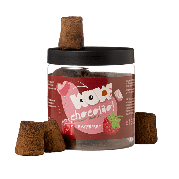Truffes au Chocolat Framboise Saint-Valentin - Pot Cadeau 130g