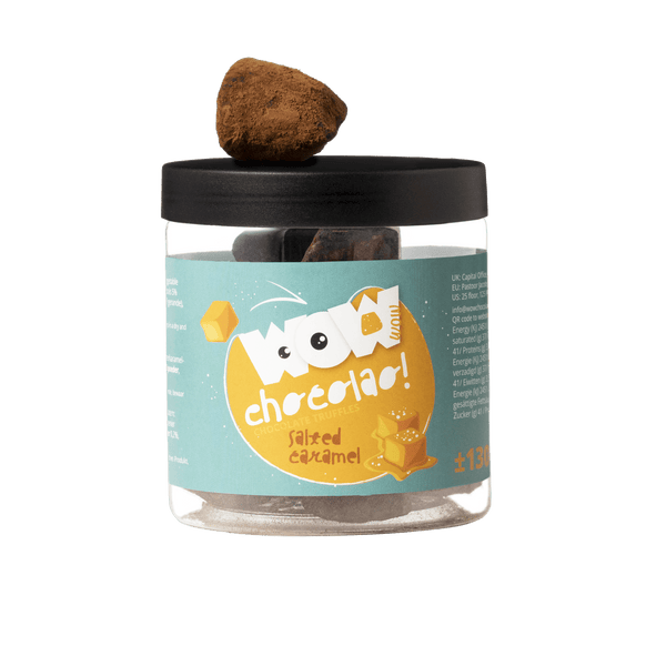 塩キャラメルチョコレートトリュフ ギフトジャー 130g | 甘くて塩味のチョコレート