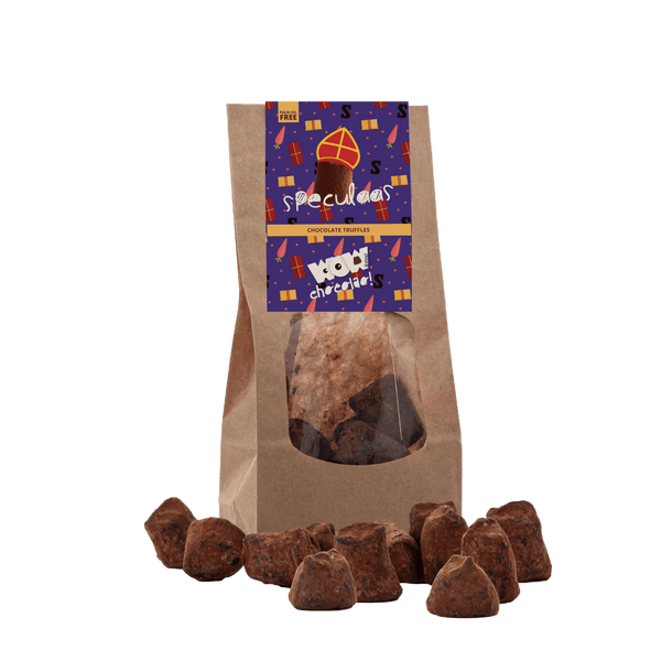 Tartufi di cioccolato Speculaas - Edizione di San Nicola - Sacchetto biodegradabile 130g