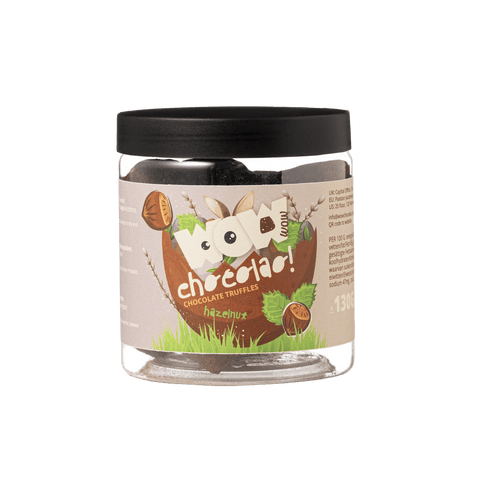 Hazelnut - Easter Chocolate Truffles - 130g Gifting jar - WOW Chocolao!