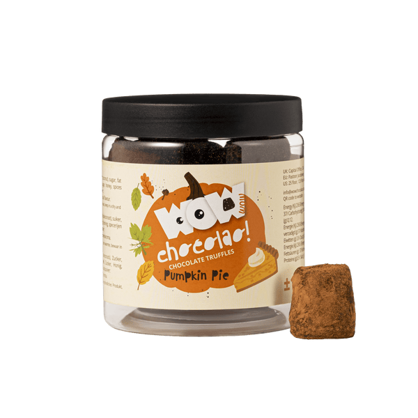 Græskartærte Chokolade Trøfler Gaveglas 130g | Efterårs Dessert Chokolade