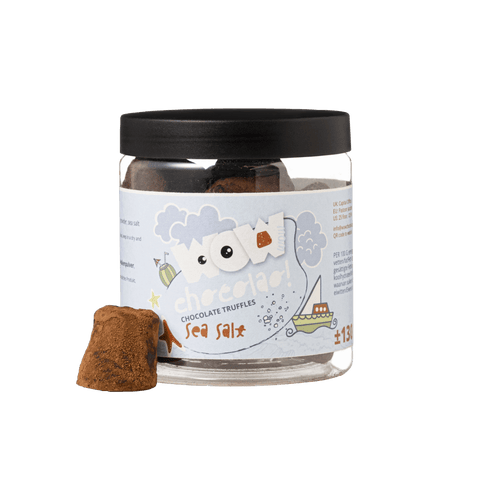 Sea Salt Summer Truffles Gift Jar 130g | Refreshing Chocolate - WOW Chocolao!